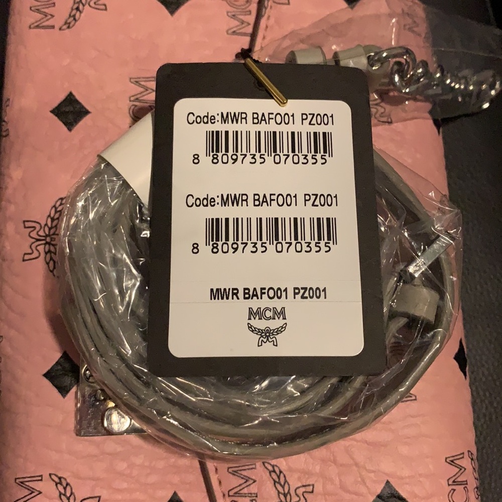 👛SOLD👛GORGEOUS MCM Soft Pink Visetos MILLIE Purse~NWT - Picture 12 of 15